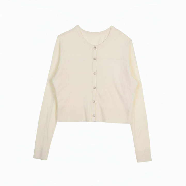 Damen Modische Strickjacke mit Knopfleiste Mune Fashion