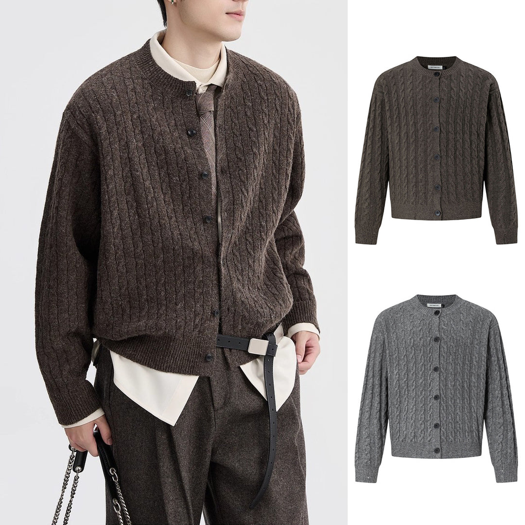 Ladies cardigan with cable pattern Mune Fashion