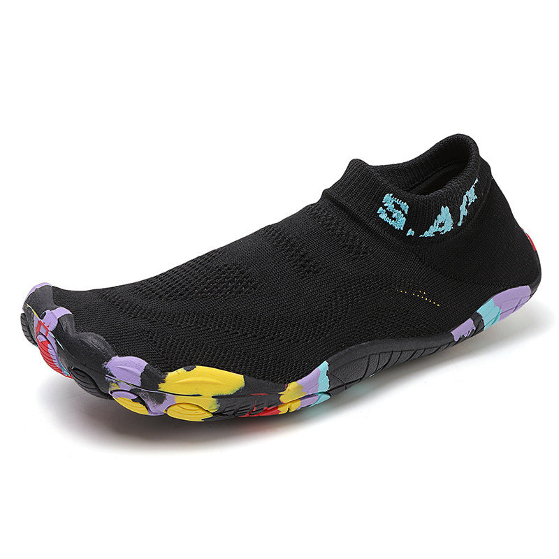 Unisex nan ultraflexible knitted sock shoe with anatomical multi-zone rubber sole and quick-drying construction Mune Fashion