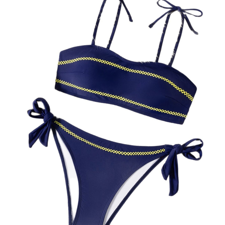 Women's bandeau bikini with elegant ties and delicate design Mune Fashion
