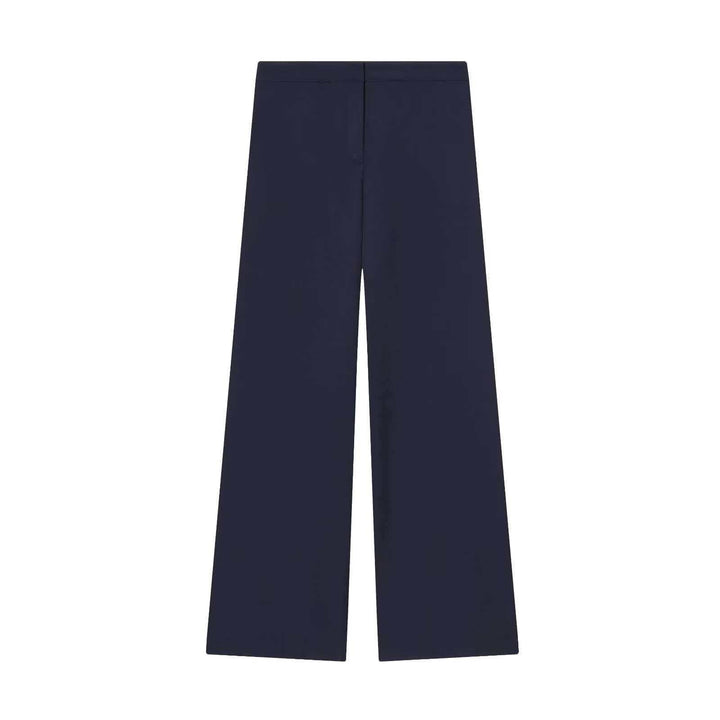 Women's elegant High-Waist wide-leg suit trousers with flat waistband and concealed seam Mune Fashion