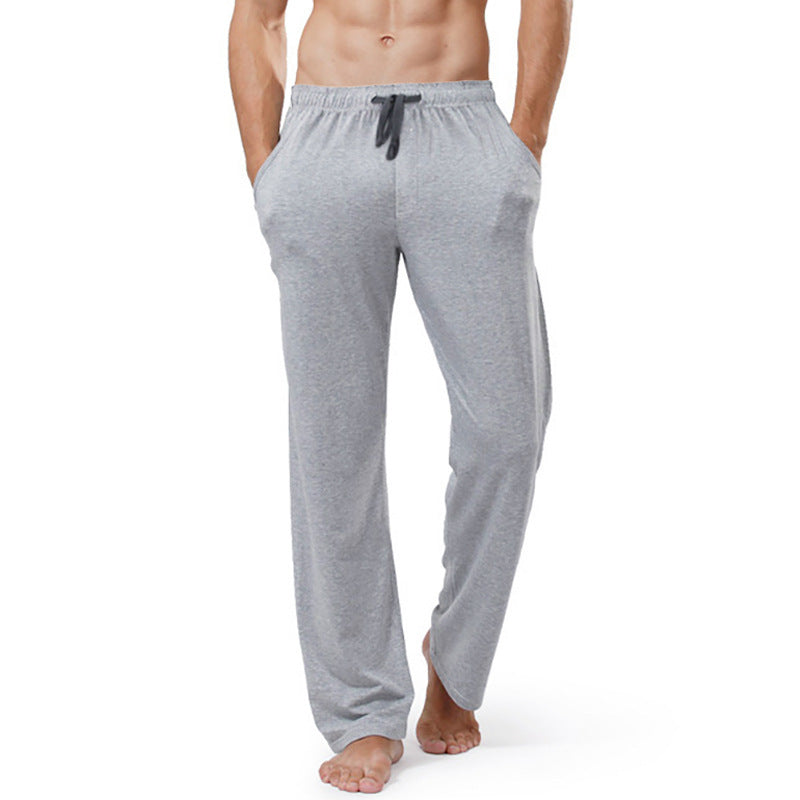 Men's lounge and sleep pants made of soft jersey with an elastic waistband and side pockets Mune Fashion