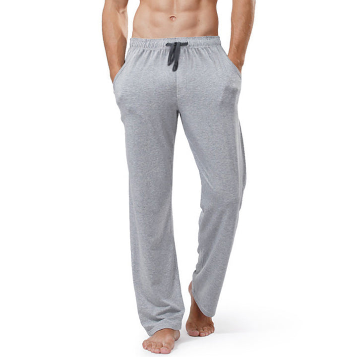Men's lounge and sleep pants made of soft jersey with an elastic waistband and side pockets Mune Fashion