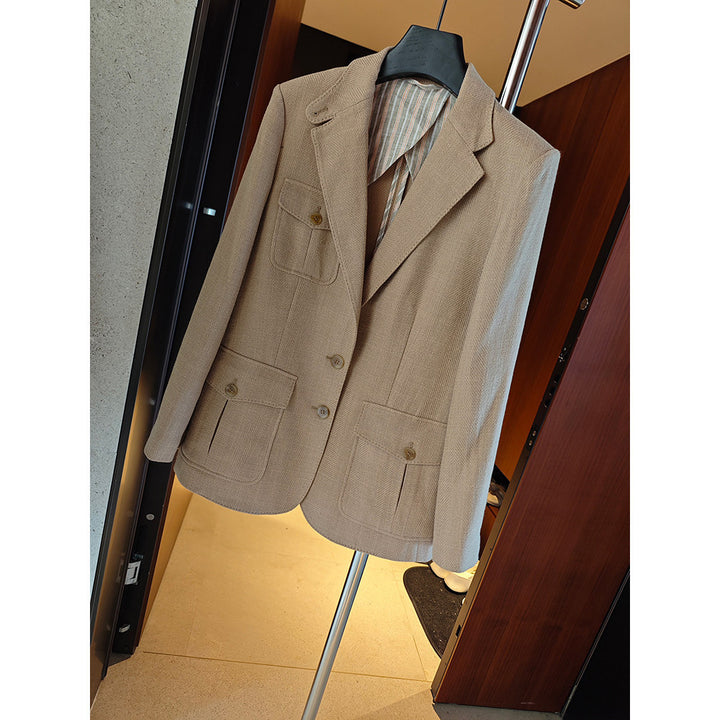 Ladies Elegant and Versatile Linen Blazer Mune Fashion