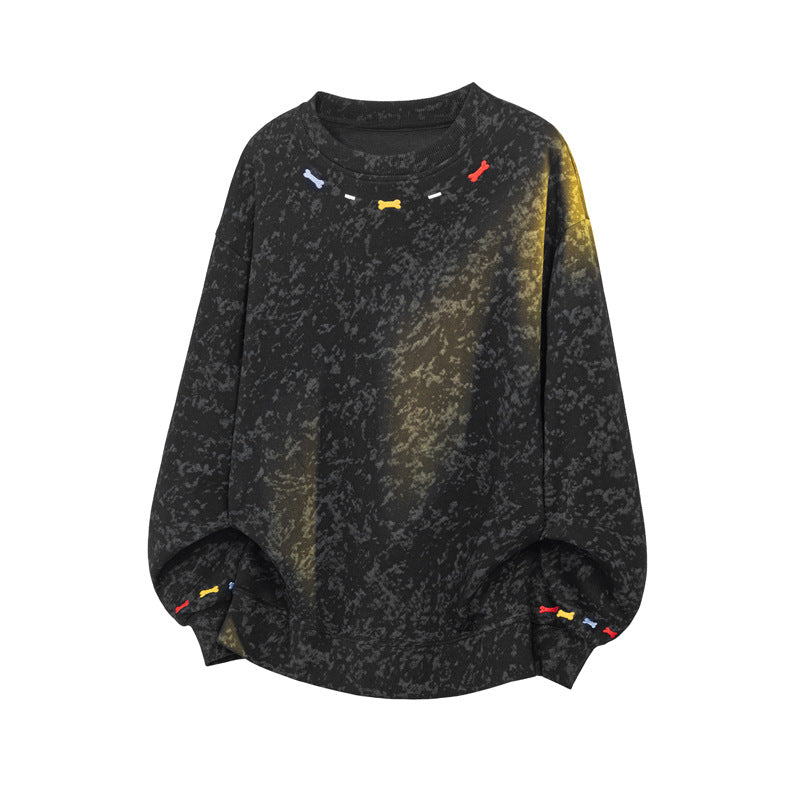 Men's Casual Sweatshirt with Colorful Accents Mune Fashion