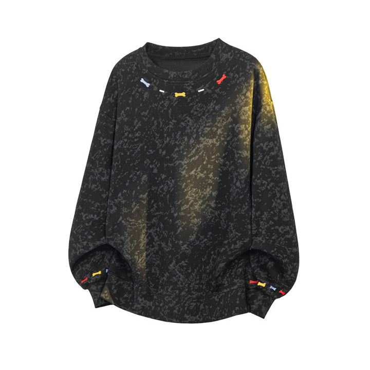 Men's Casual Sweatshirt with Colorful Accents Mune Fashion