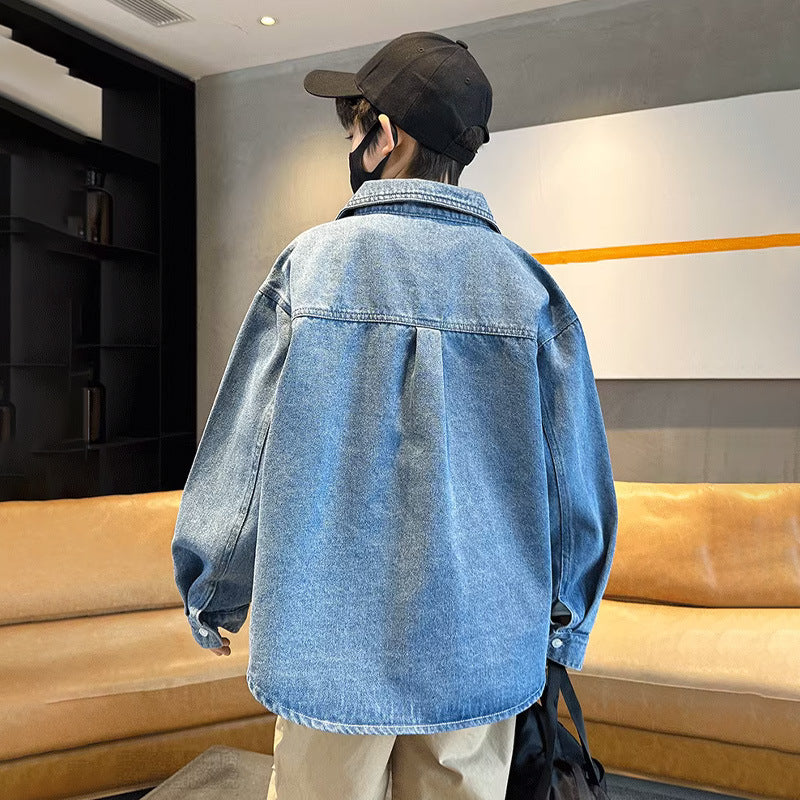 Unisex casual denim shirt jacket Mune Fashion