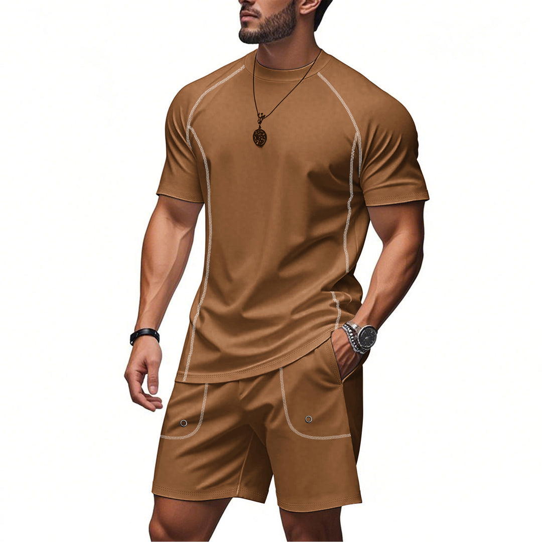 Men's sporty two-piece set made of breathable functional jersey with raglan sleeves Mune Fashion