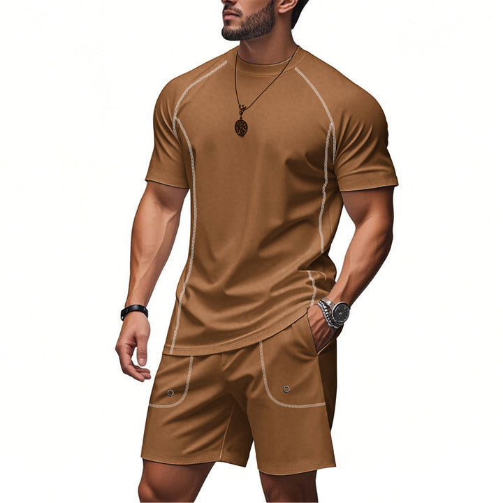 Men's sporty two-piece set made of breathable functional jersey with raglan sleeves Mune Fashion
