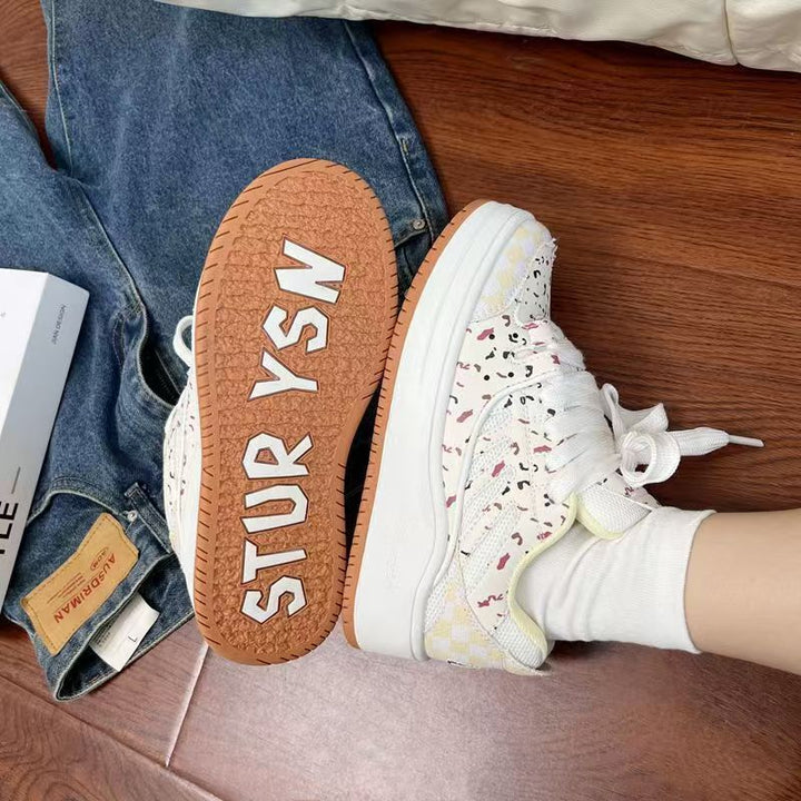 Women's sneakers with breathable upper material and stylish pattern Mune Fashion