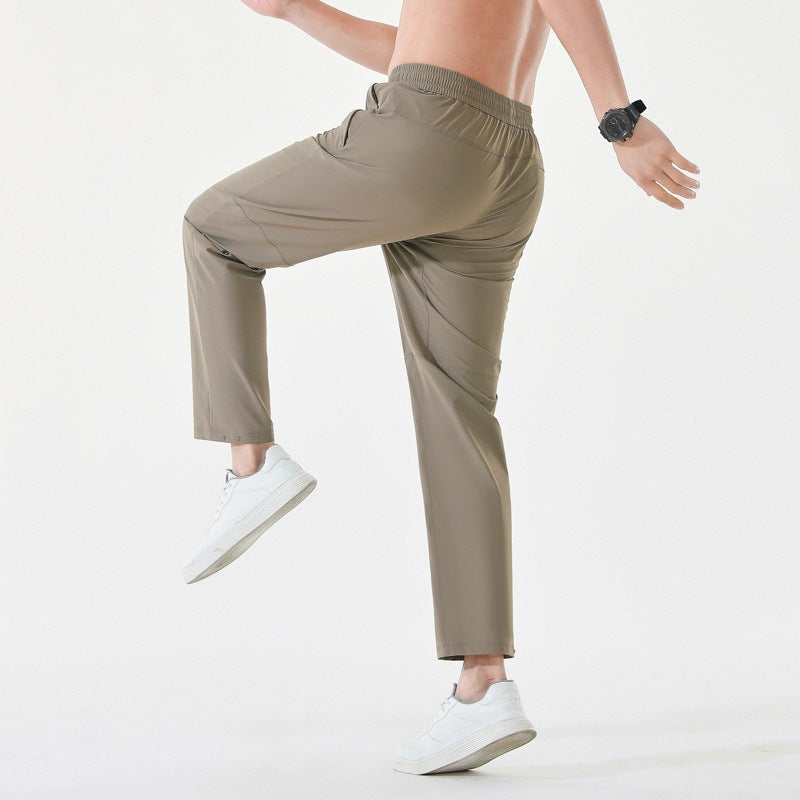 Men's Relaxed-Performance Leisure Pants with elastic drawstring, quick-drying stretch & straight leg Mune Fashion