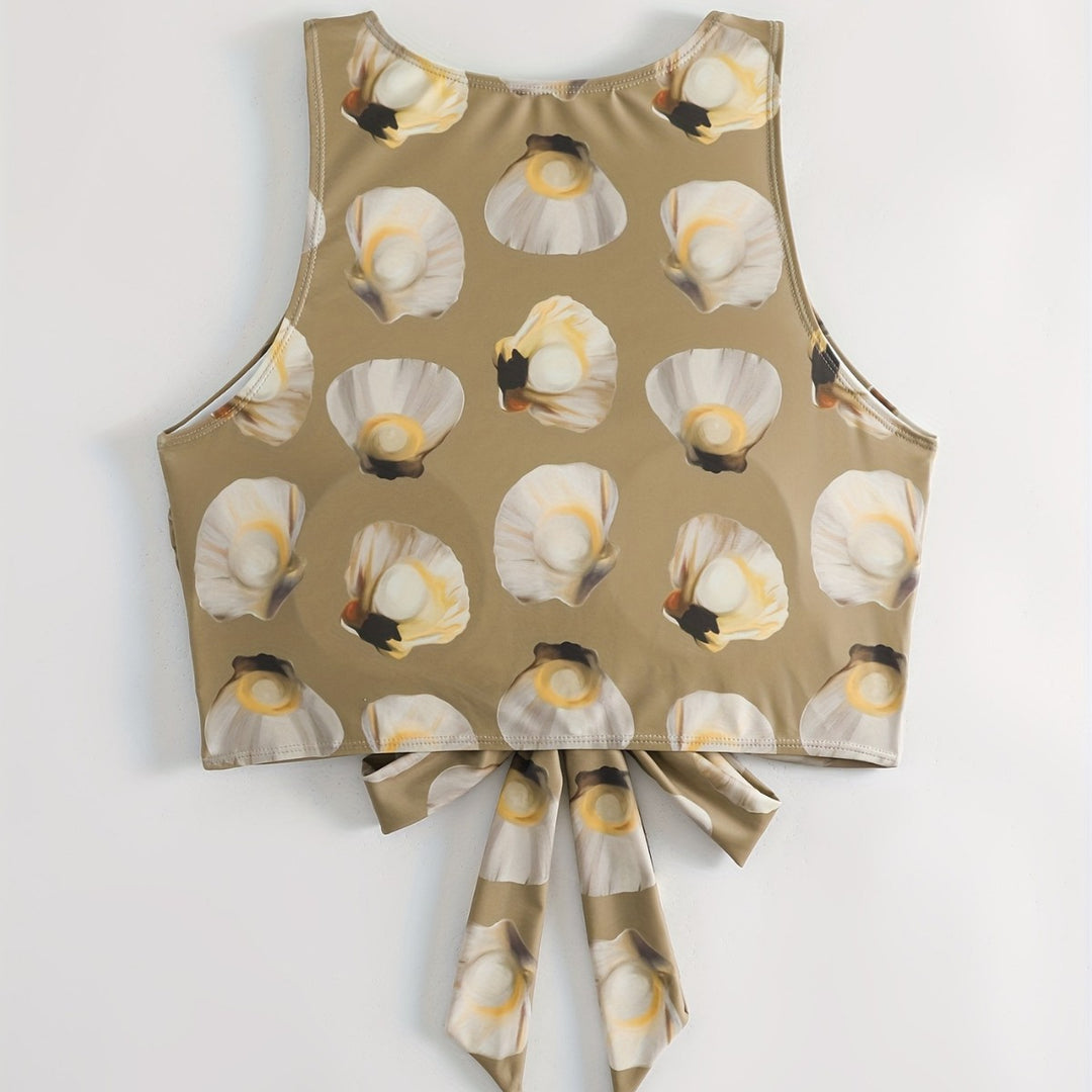 Women's Crop Top with Fashionable Knot Design Mune Fashion