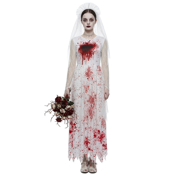 Women Scary Wedding Bride Dress Mune Fashion