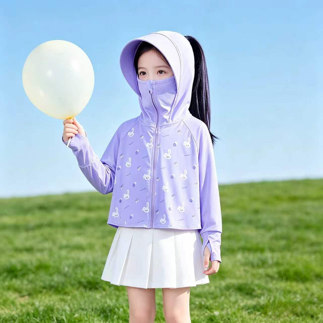 Girls multifunctional sun jacket with hood Mune Fashion