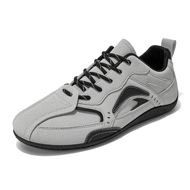 Unisex light suede look sneakers with padded comfort insole and grip rubber sole Mune Fashion