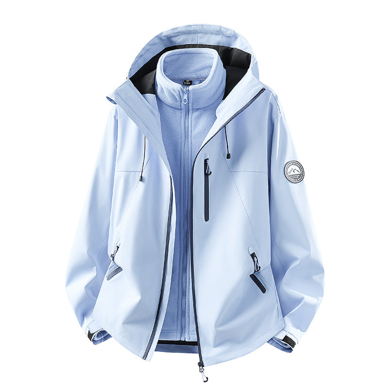 Men's Waterproof Softshell Jacket with Hood and Breathable Membrane Mune Fashion
