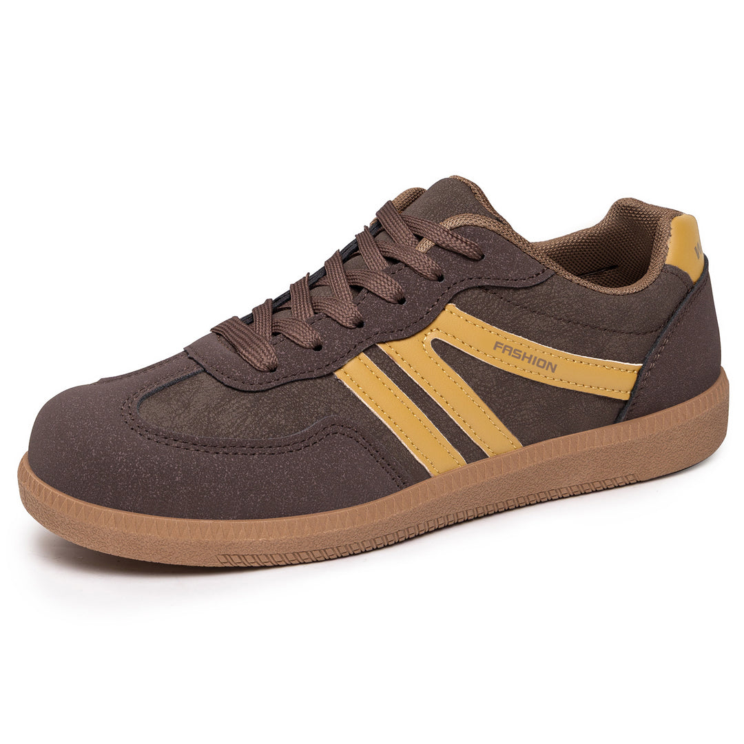 Women's retro-inspired low-top sneakers with suede and synthetic trims Mune Fashion