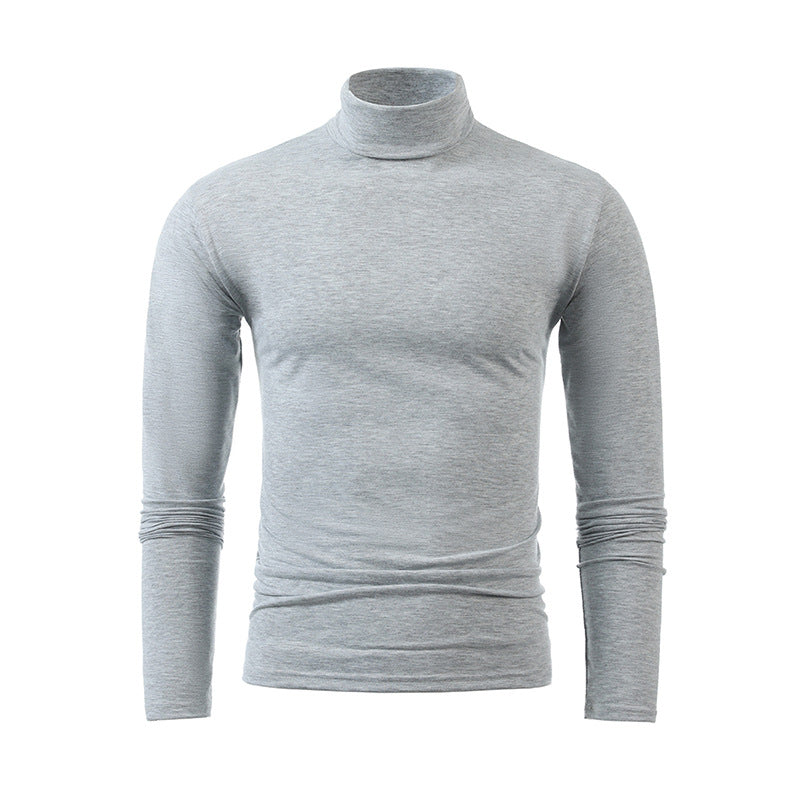 Men's slim turtleneck long sleeve shirt made of fine cotton stretch Slim Fit Mune Fashion