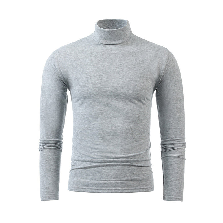 Men's slim turtleneck long sleeve shirt made of fine cotton stretch Slim Fit Mune Fashion