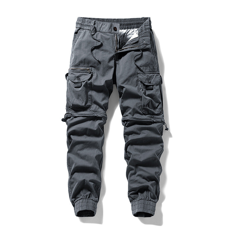 Herren Cargo-Jogginghose im Utility-Stil mit Elastikbund, Kordelzug und Multifachtaschen Mune Fashion