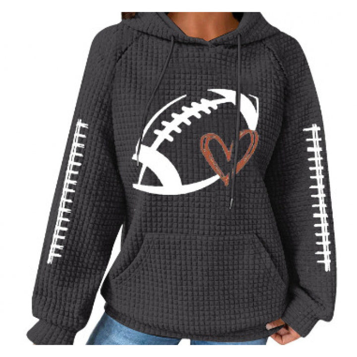 Women Comfortable Hoodie with Heart Design Mune Fashion