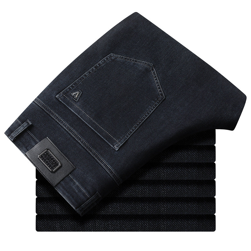 Women's High-Waist Cropped Slim-Tapered Jeans with Stretch and Five-Pocket Design Mune Fashion