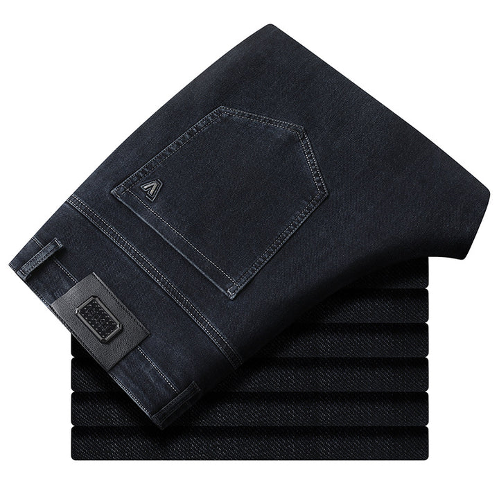 Women's High-Waist Cropped Slim-Tapered Jeans with Stretch and Five-Pocket Design Mune Fashion