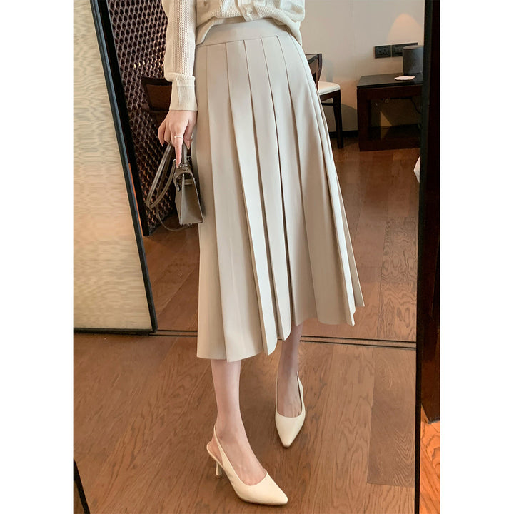Women Elegant Pleated Skirt Mune Fashion