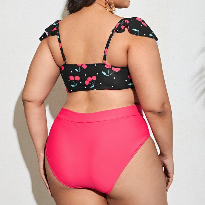 Ladies Crop Top and High Waist Bikini Set Mune Fashion