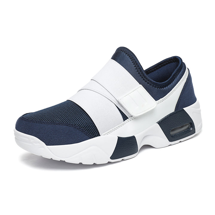 Women slip-on sneakers with wide elastic strap, breathable mesh and shaped cushioning sole Mune Fashion