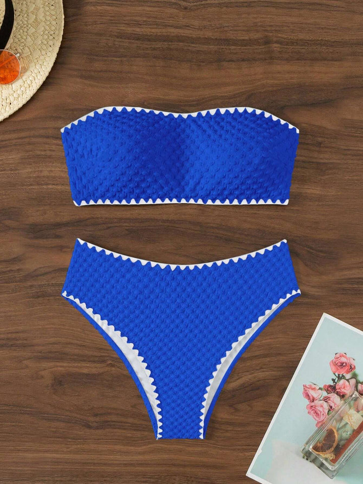 Women's bandeau bikini with structured surface Mune Fashion