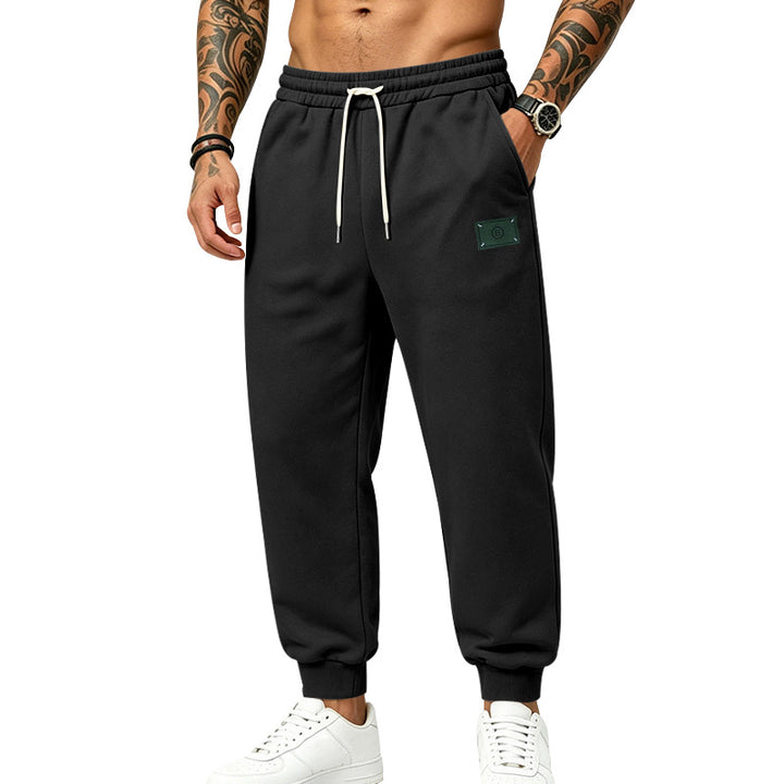 Men's Relax-Fit Jogging Pants with brushed interior, elastic waistband and drawstring Mune Fashion