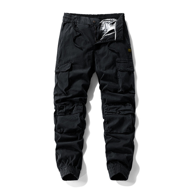 Men's Tech Cargo Jogger Pants with elastic drawstring waist, reinforced knee panels, and multifunctional pockets Mune Fashion