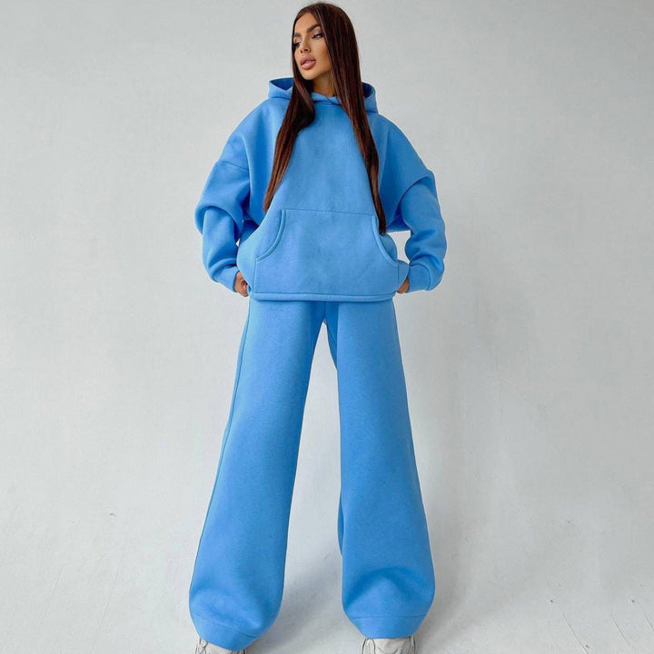 Mune | Women's Casual Oversized Hoodie and Wide Leg Pants Set