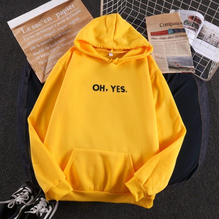 Women's hoodie with soft inner lining, kangaroo pocket, and subtle front print Mune Fashion
