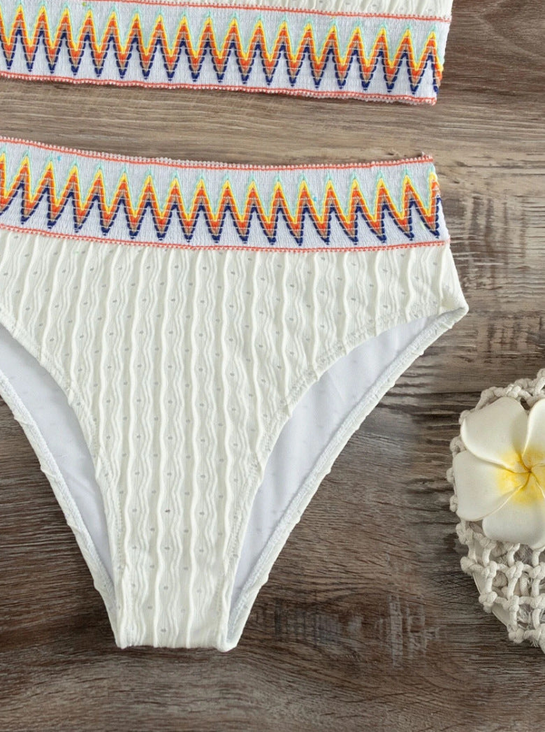 Women High-Cut One-Shoulder Bikini Set Mune Fashion