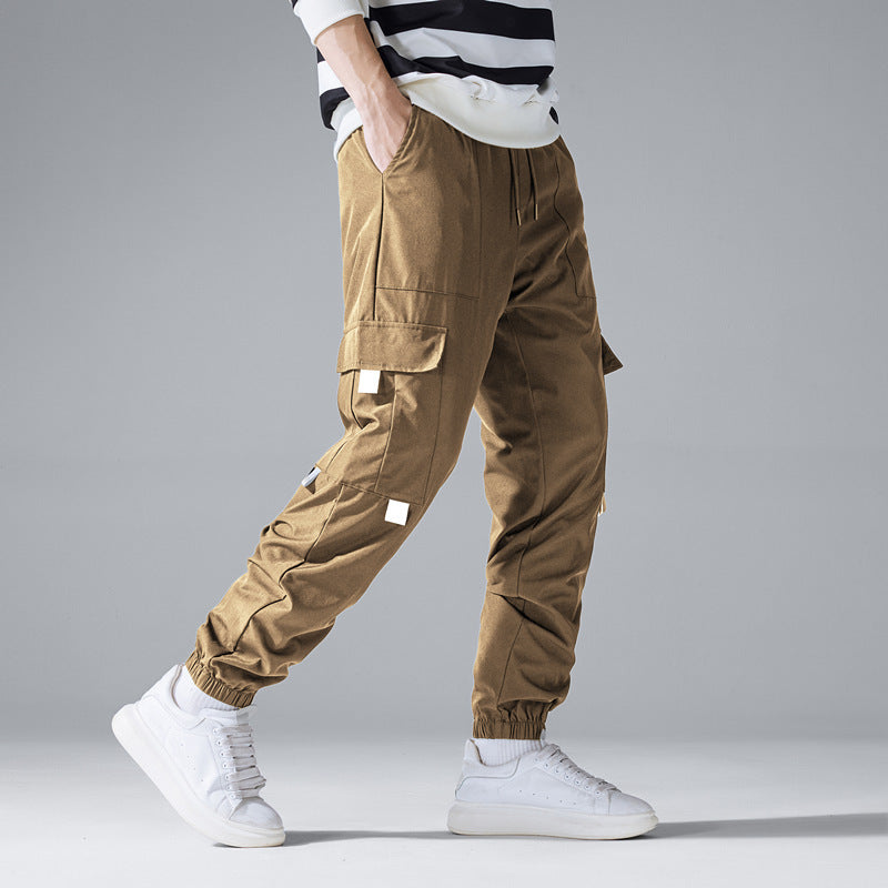 Men's Multifunctional Cargo Joggers with Flap and Belt Details Mune Fashion
