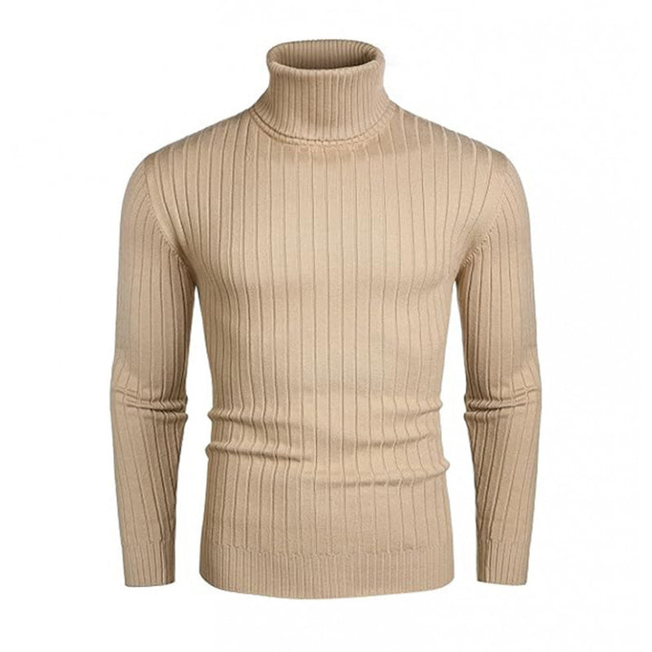 Men's ribbed fine-knit turtleneck sweater Slim Fit Mune Fashion