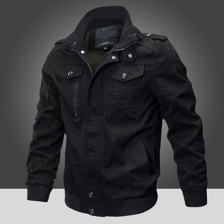 Men's Military Jacket with Practical Pockets Mune Fashion
