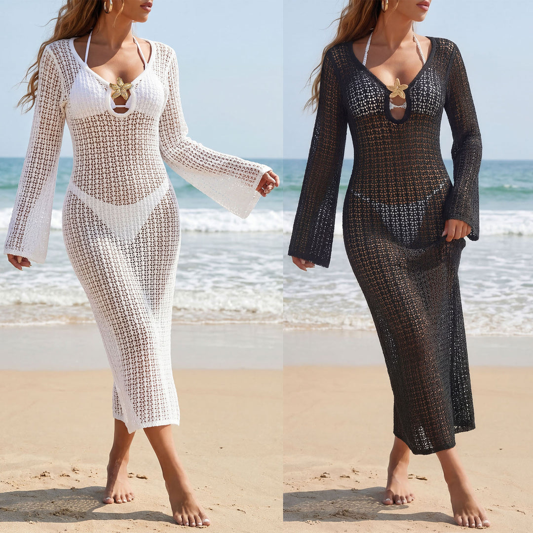 Ladies airy crochet beach cover-up Mune Fashion