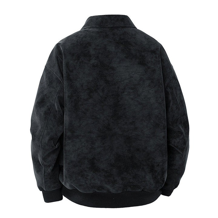 Men's Elegant Suede Jacket with Structured Cut Mune