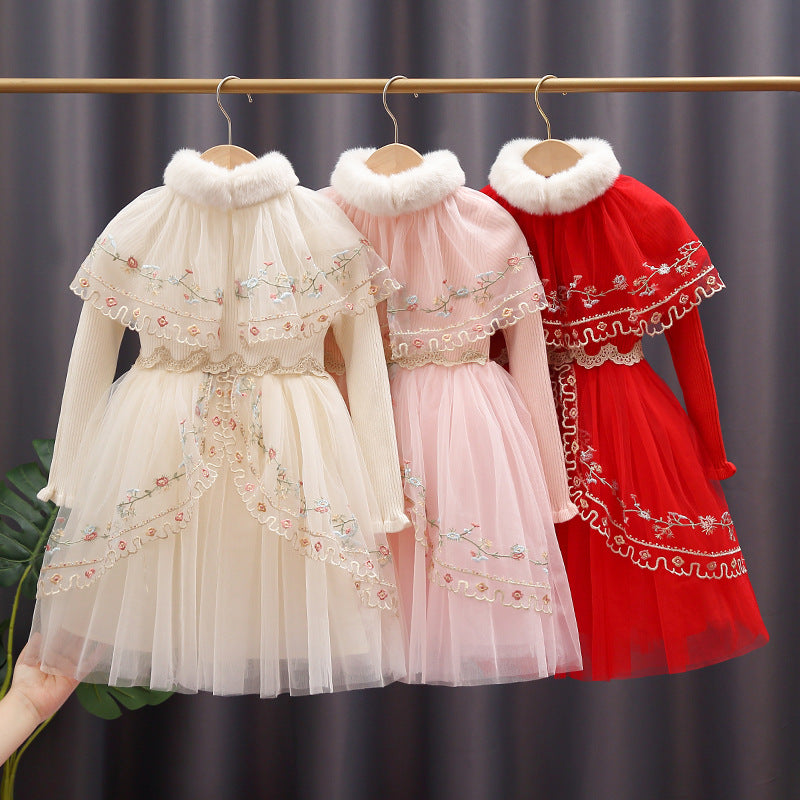 Ladies Lace Trim Festive Dress Mune Fashion