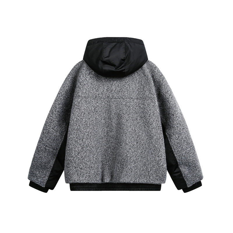 Unisex Oversized Teddy-Fleece Winter Jacket with Removable Hood Mune Fashion