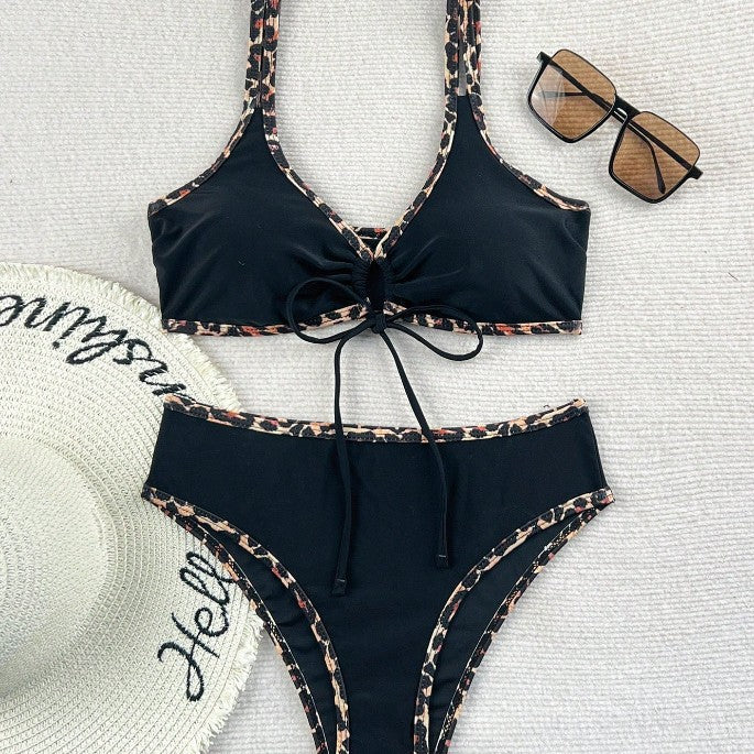 Women's Animal Print Bikini Set with Adjustable Straps Mune Fashion
