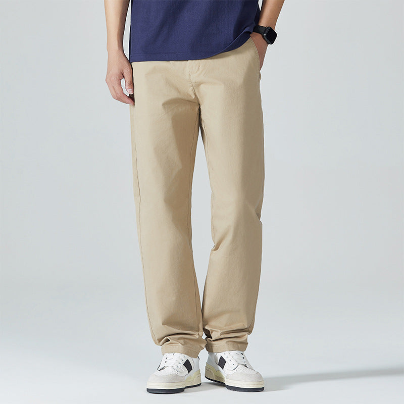 Men's loose-fitting cotton chinos with comfort waistband and subtle stretch Mune Fashion