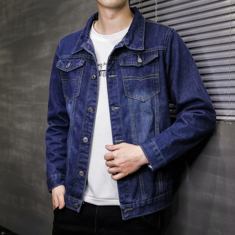 Men's denim jacket with chest pockets Mune Fashion