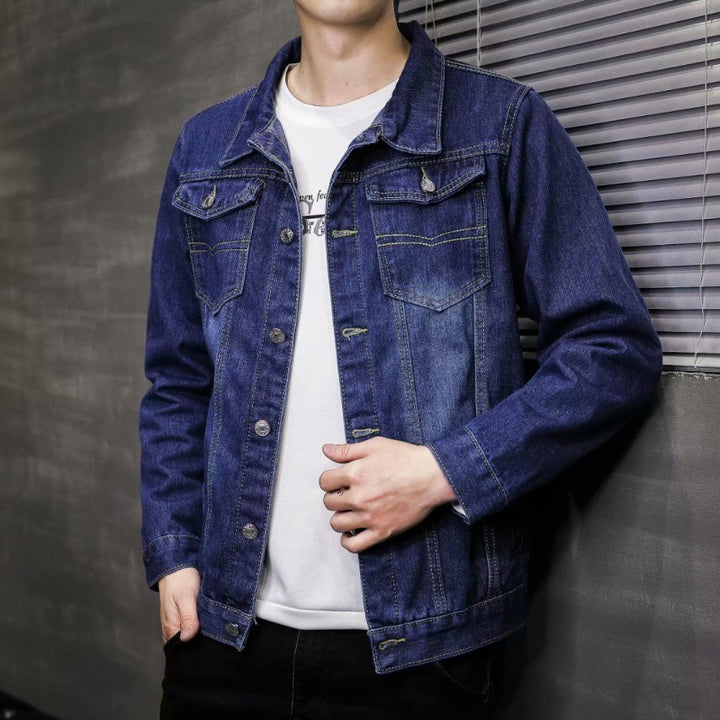 Men's denim jacket with chest pockets Mune Fashion