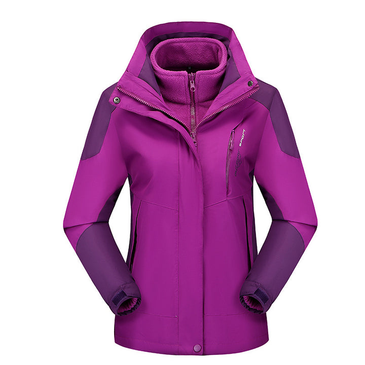Women's Three-Piece Softshell Functional Jacket with Removable Fleece Inner Layer Mune Fashion