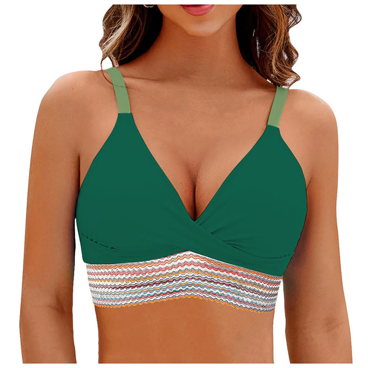 Women Wrap Bikini Top with Fashionable Pattern Mune Fashion