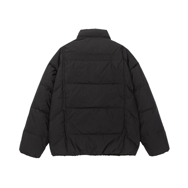 Unisex Oversized quilted winter jacket with high stand-up collar and concealed zipper Mune Fashion
